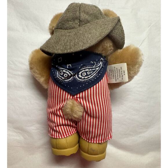 FURSKINS Plush Teddy Bears 7" 1986 Original Appalachian Set Of 3 Vintage - Picture 3 of 9